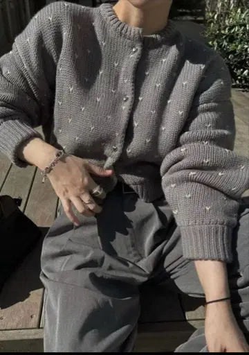 willfully 하트 가디건