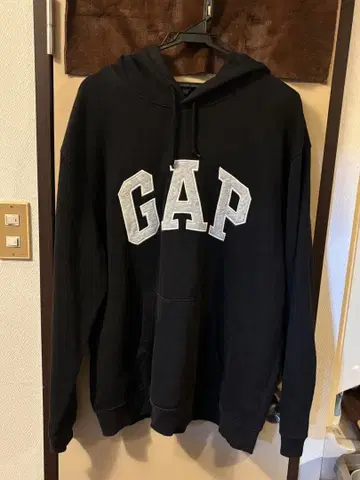 GAP 블랙 후드티 XL
