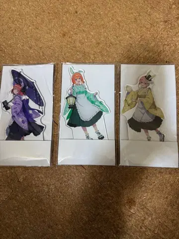 5등분의 신부 아크릴 스탠드 3개 세트 묶음 판매