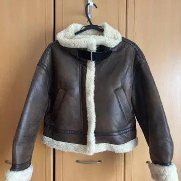 ZARA 자라 무스탕 자켓 브라운