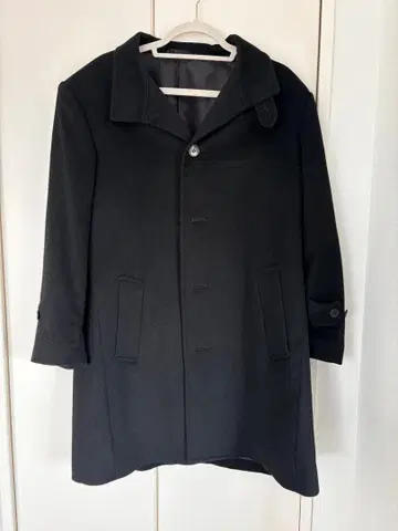 [ 새상품급 ] 캐시미어 코트 블랙 WIND ARMOR 니치와