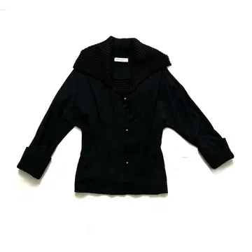 이탈리아제 유니크 리브 사용 니트 자켓 변형 브랜드 y2k 수입