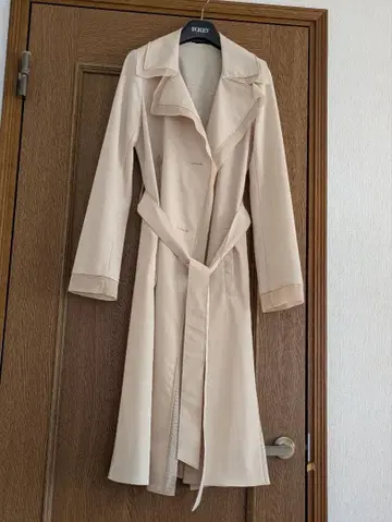 [ 새상품급 ] 폭시 트렌치코트 벨트 리본 손세탁 스트레치 F