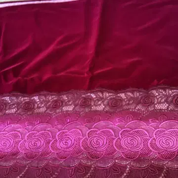 미사용품 레트로한 느낌의 벨벳과 레이스 숄 화려함을 더하는 상품