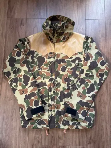 록키 마운틴 X 웨어하우스 마운틴 후드티 다운 베스트 빈티지