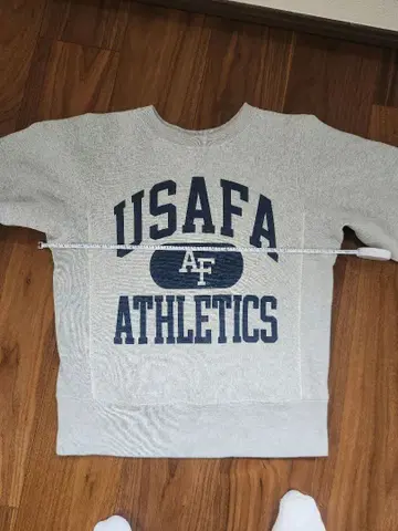 USAFA 챔피언 단색 택 파란 택 염색 리버스 위브