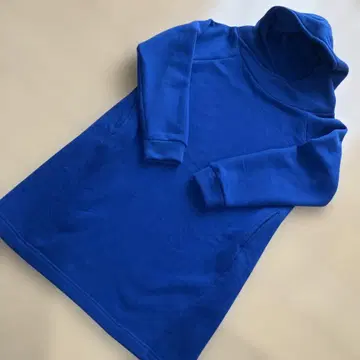 후드티 플리스 원피스 블루