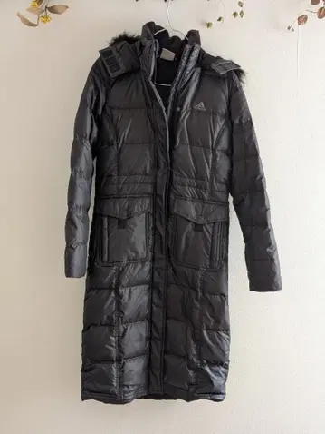 adidas 다운 자켓 후드 부착 블랙