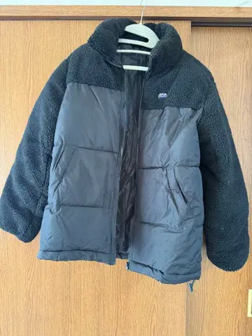 블랙 플리스 자켓