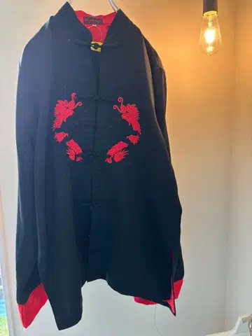 Silver Dragons 차이나 가운 드래곤 자켓