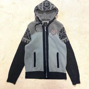 초레어 NAPAPIJRI 보아 플리스 자켓 아가일 무늬 XL 사이즈