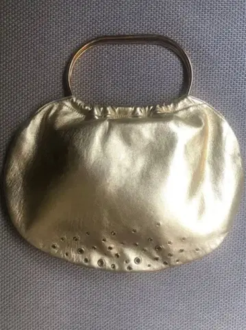 [레어 미사용 karine arabian] gold round bag