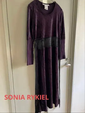 [새상품급] 소니아 리키엘 빈티지 벨로아 원피스