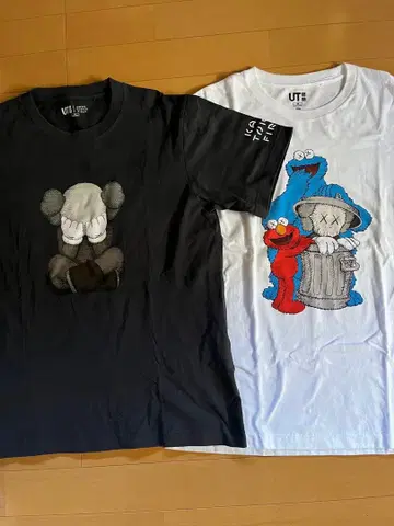 KAWS & 세서미 스트릿 T셔츠 2개 세트 M