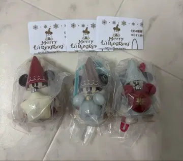 리루린린 캡슐 토이 빨간색 스카이블루 브라운 3종 세트