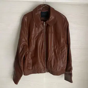 ZARA 브라운 가죽 자켓