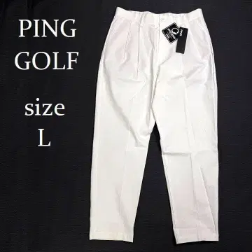 새상품 핑 골프 전방향 스트레치 2턱 테이퍼드 팬츠 가을/겨울 화이트 L