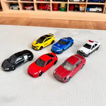 미니카 6대 세트 스포츠카 순찰차