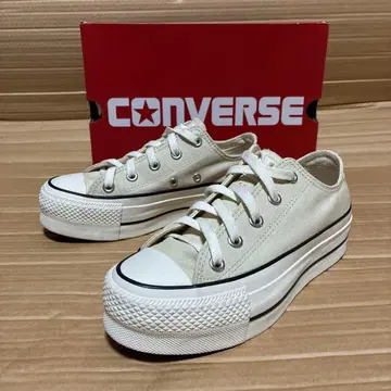 컨버스 올스타 리프티드 OX 밀크 화이트 통굽