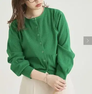 natural couture [미사용] 폴리 니트 가디건 긴팔