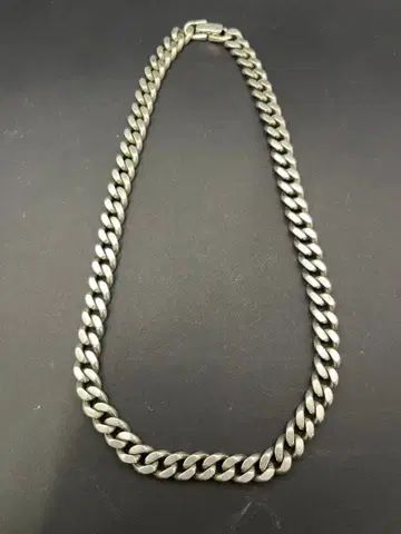 실버 925 초와이드 키헤이 목걸이 129g 스털링 실버