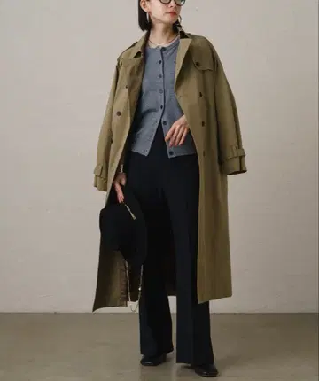 라운지 드레스 트렌치코트