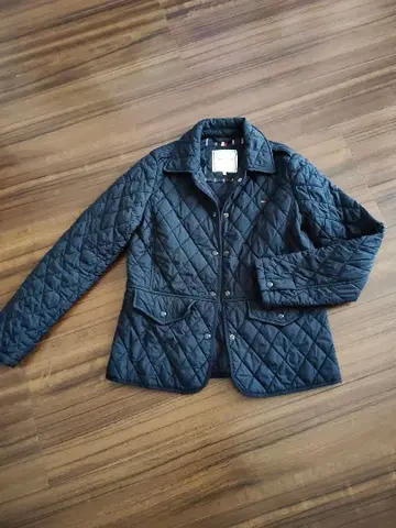 TOMMY HILFIGER 네이비 퀼팅 자켓