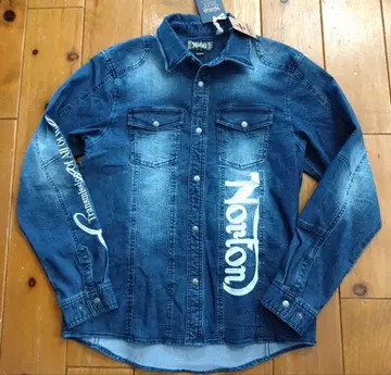 Norton 스트레치 데님 셔츠 사이즈 M 미사용 새상품