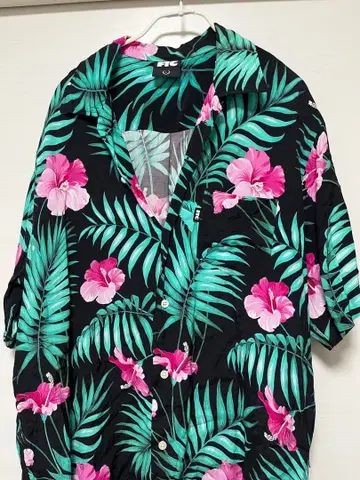 FTC 플라워 프린트 반팔 셔츠 L 사이즈