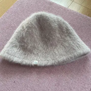 WEKEN 모헤어 혼합 니트 모자 베이지 프리 사이즈