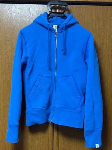 LOOPWHEELER + BEAMS 블루 후드티 S