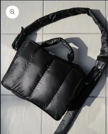 Calin quilted mothers pouch bag -BLK-