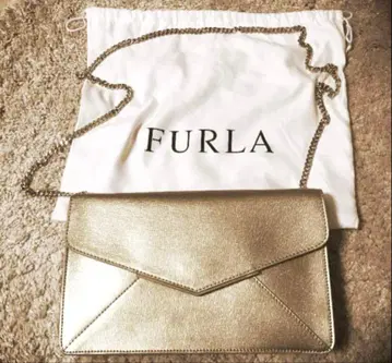 FURLA 골드 엔벨로프형 숄더백