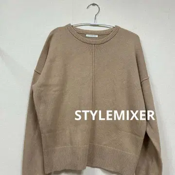 STYLEMIXER 베이지 니트 스웨터 프리 사이즈