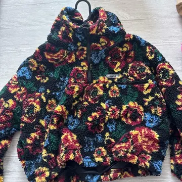 X-girl 플라워 패턴 보아 자켓