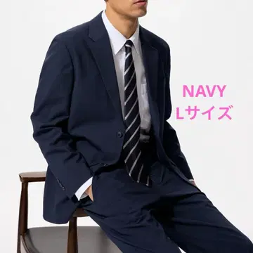 유니클로 감동 자켓 울 라이크 네이비 455074 L