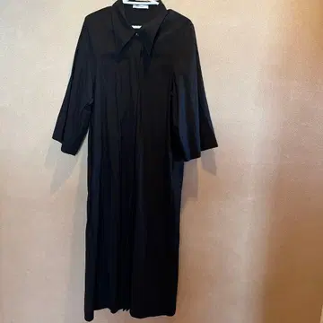 블랙 셔츠 원피스