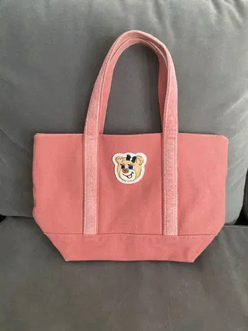 페이러 올드 테디걸 와펜 토트백 핑크 스몰 사이즈