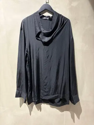 필 택 ISSEY MIYAKE 레이온 실크 드레이프 셔츠 90s