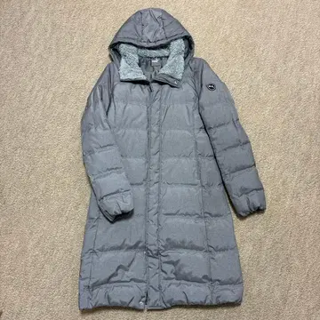 PUMA 후드 부착 그레이 다운 자켓