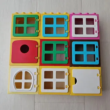 레고 듀플로 창문 블록