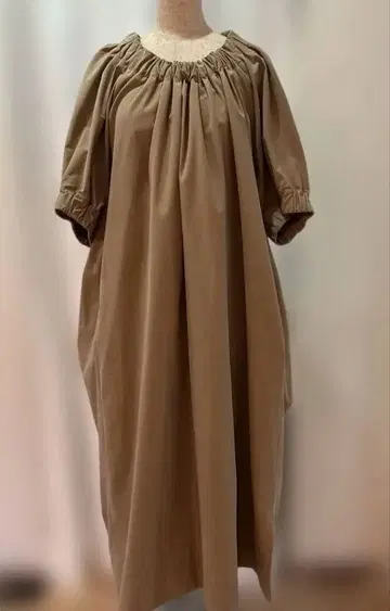 sov. 샴브레이 개더 원피스