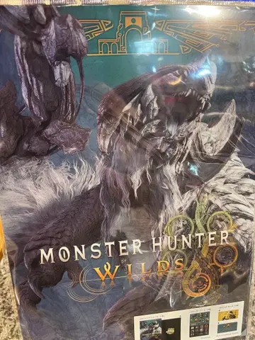 USJ 한정판 몬스터 헌터 와일즈 클리어 파일 & 스티커 세트