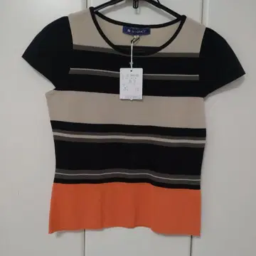 MS GRACY 반팔 니트 40 사이즈 스트라이프