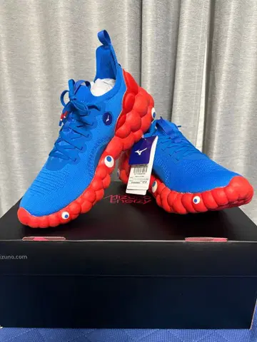 Mizuno 미야쿠미야쿠 스니커즈 파랑/빨간색