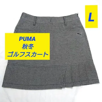 PUMA 골프 스커트 L 사이즈 헤링본 무늬 가을 겨울용