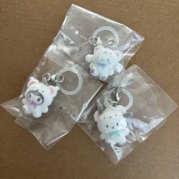산리오 포근포근 스노우 표시 액세서리 포차코 시나몬 쿠로미