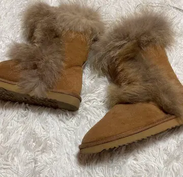 어그 부츠 퍼 브라운 25cm 빅 사이즈 25.5cm