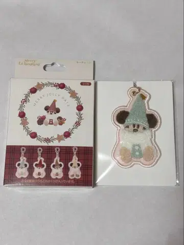 디즈니 크리스마스 리루린린 키체인 스카이블루