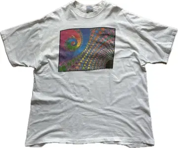 90s USA제 프랙탈 아트 T셔츠 fractal art